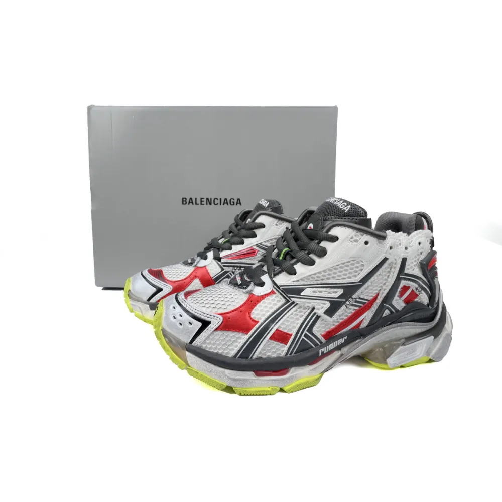 pkgoden Ba*len*cia*ga 7th runner white black and red 677402 w3rb2 9167