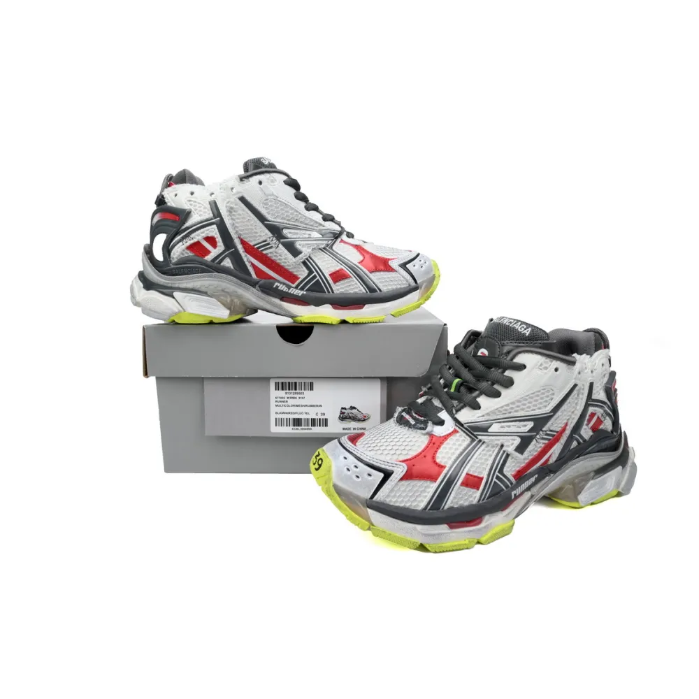 pkgoden Ba*len*cia*ga 7th runner white black and red 677402 w3rb2 9167