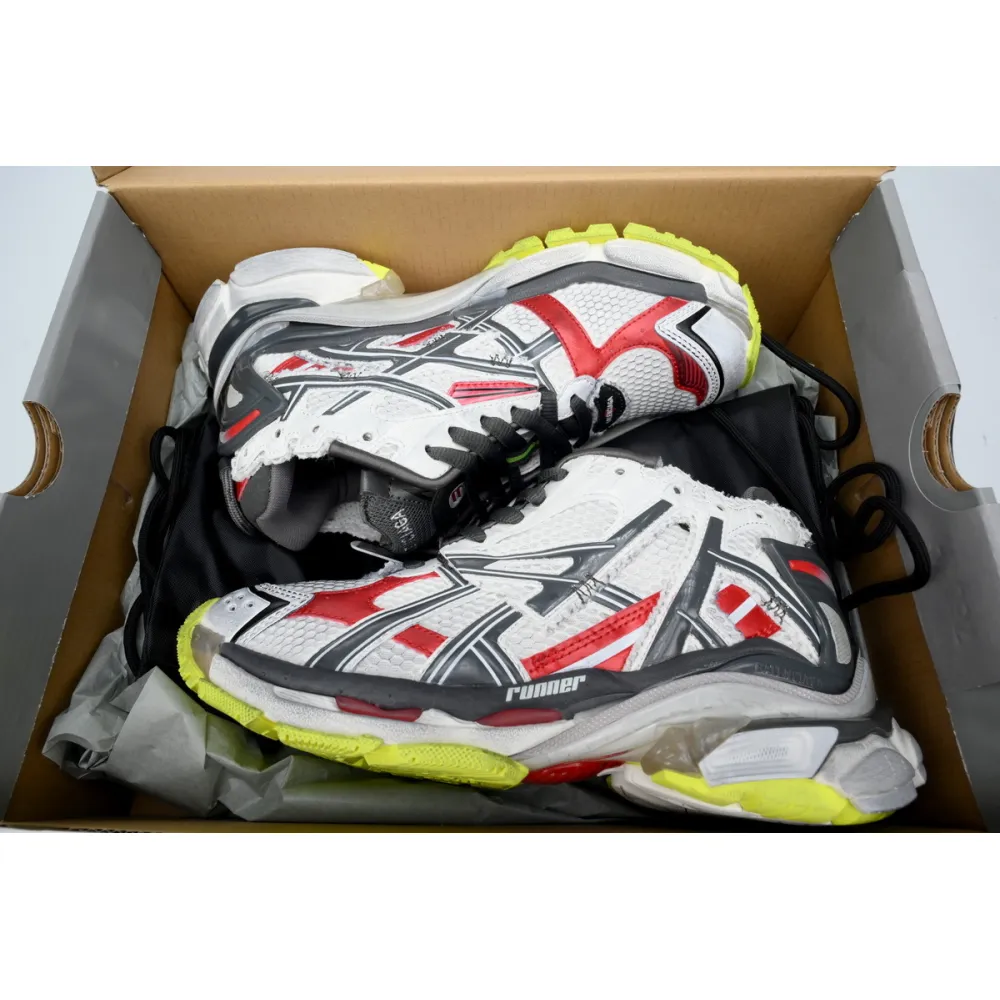 pkgoden Ba*len*cia*ga 7th runner white black and red 677402 w3rb2 9167
