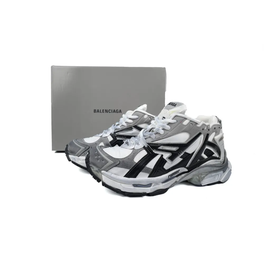 pkgoden Ba*len*cia*ga 7th runner white black gray 677402 w3rb2 9012