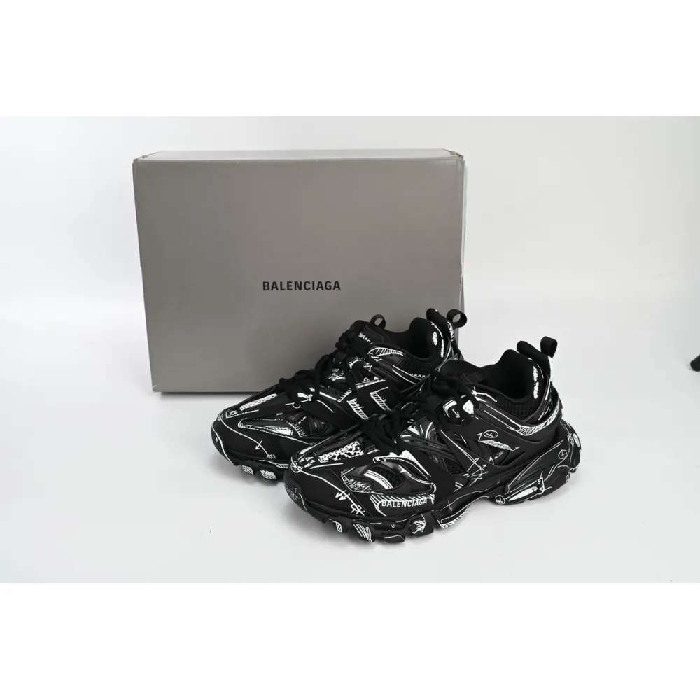 pkgoden Ba*len*cia*ga  3rd tess s.black black-and-white painting 542023 w3sr2 2315