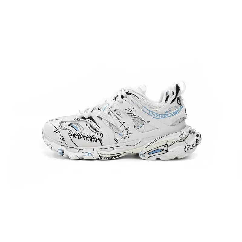 PKGoden Balenciaga  3rd Tess S.Black Graffiti Art 542436 W3SRA 9014