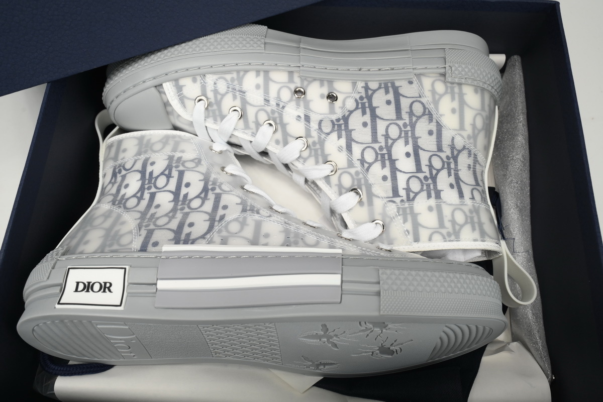 PKGoden Dior B23 HT Oblique Transparency High White Blue Gray