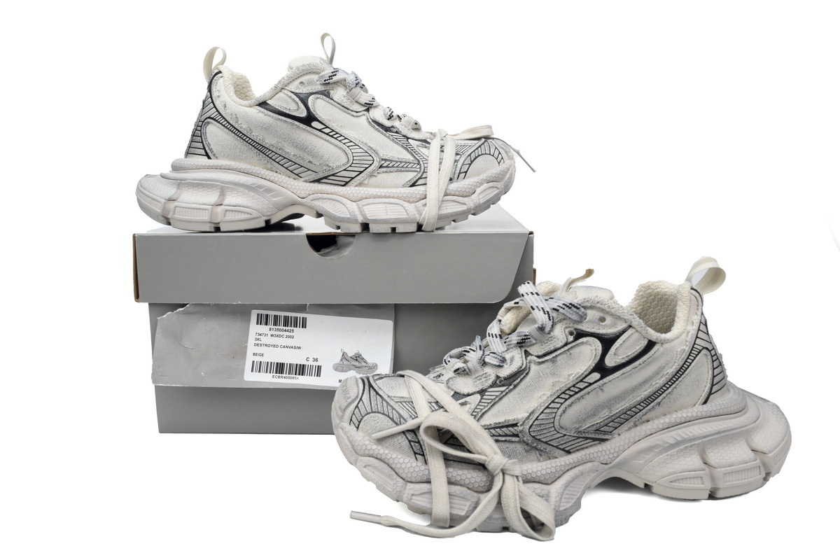 PKGoden Balenciaga 10th Luminous Blue Canvas White 734731 W3XDC 2002