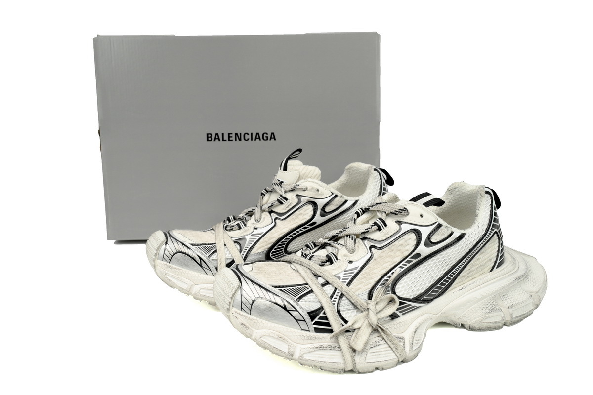 PKGoden Balenciaga 10th White Black Silver 734734 W3XL4 9710