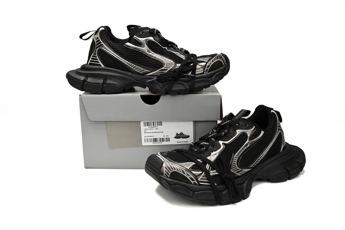 PKGoden Balenciaga 10th Black Silver 734734 W3XL 11090