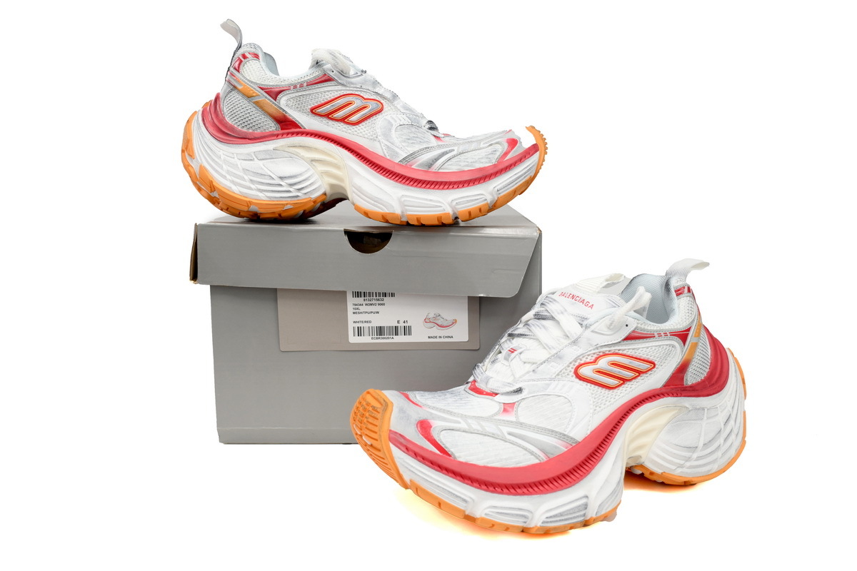 PKGoden Balenciaga 12th White Gray White Red  784342 W2MV2 9060