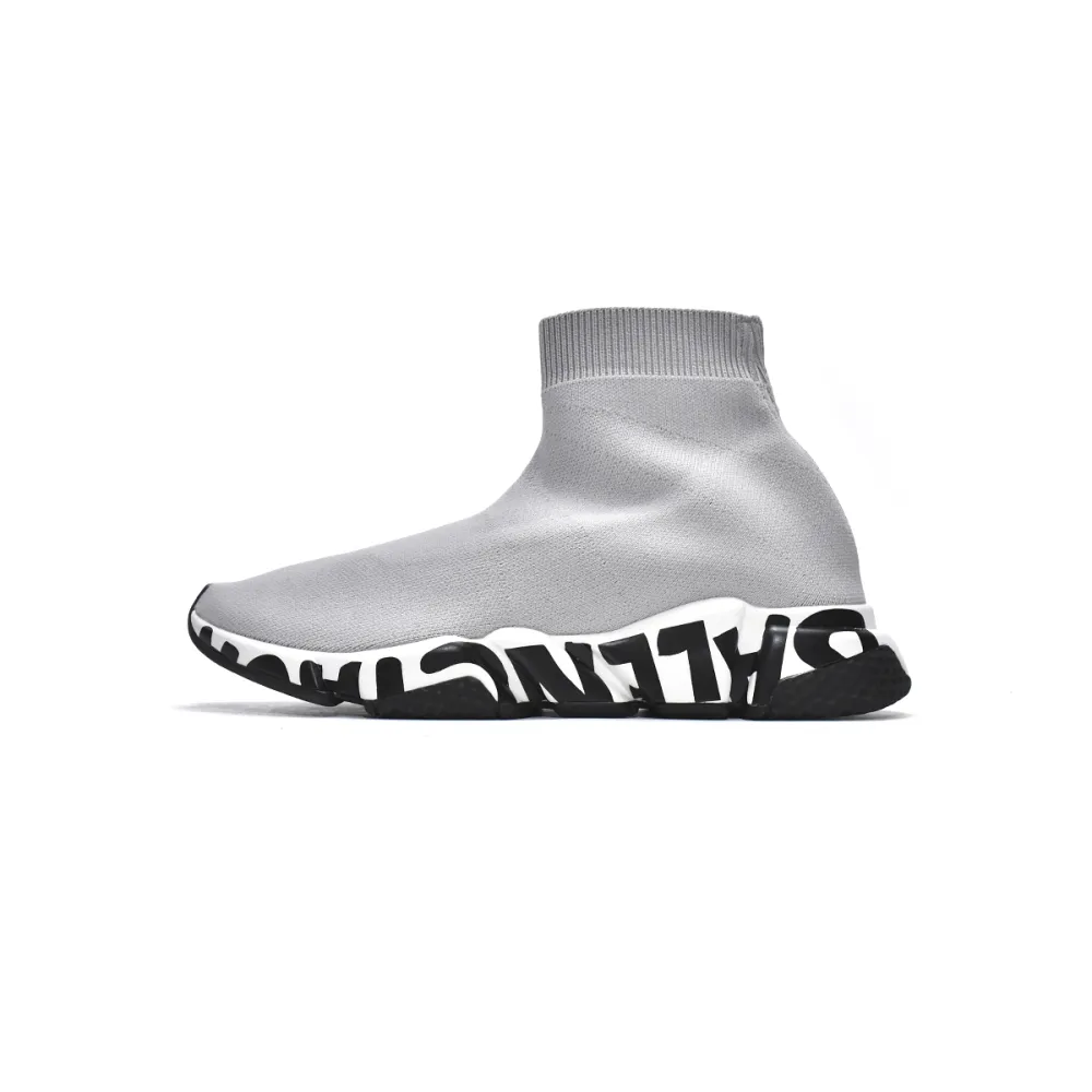 PKGoden Balenciaga socks Sneaker Speed Grey black letters