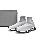 PKGoden Balenciaga socks Sneaker Speed Grey black letters