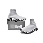 PKGoden Balenciaga socks Sneaker Speed Grey black letters