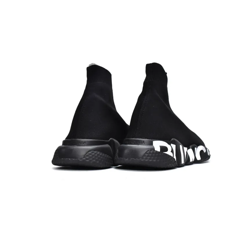 PKGoden Balenciaga socks Sneaker Speed Black white letters