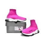 PKGoden Balenciaga socks Sneaker Speed Trainer Rose Red
