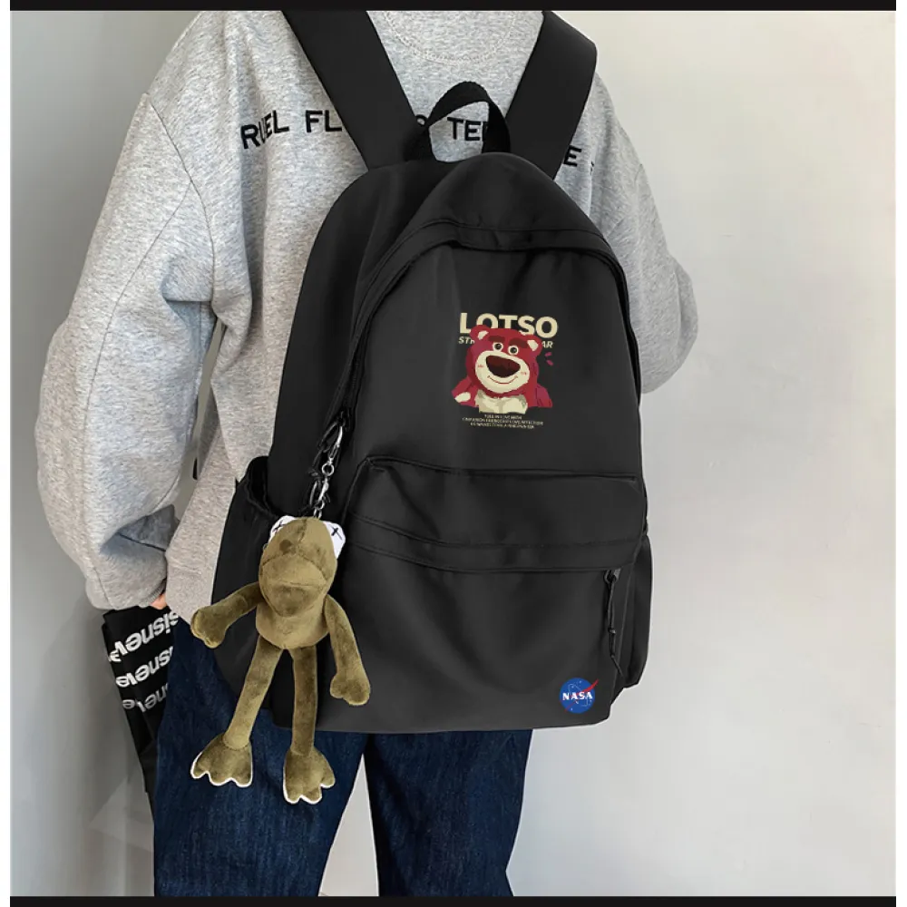 PKGoden NYNASA Backpack black Purple 2