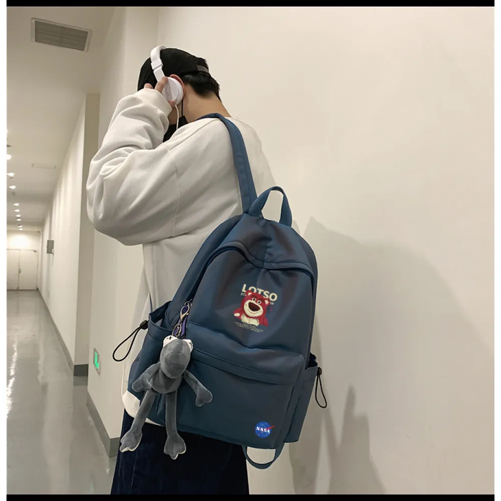 PKGoden NYNASA Backpack black Purple 2