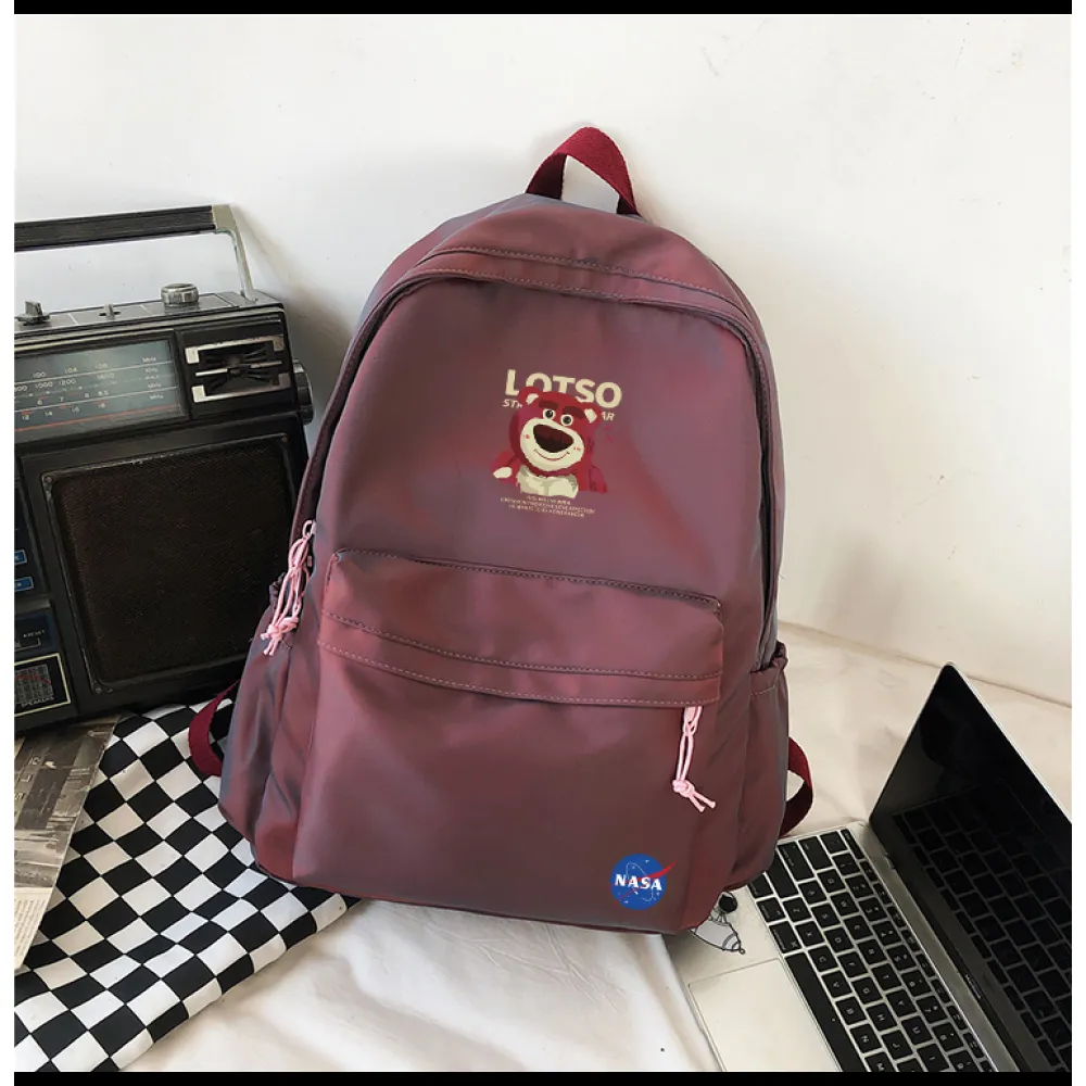 PKGoden NYNASA Backpack black Purple 2