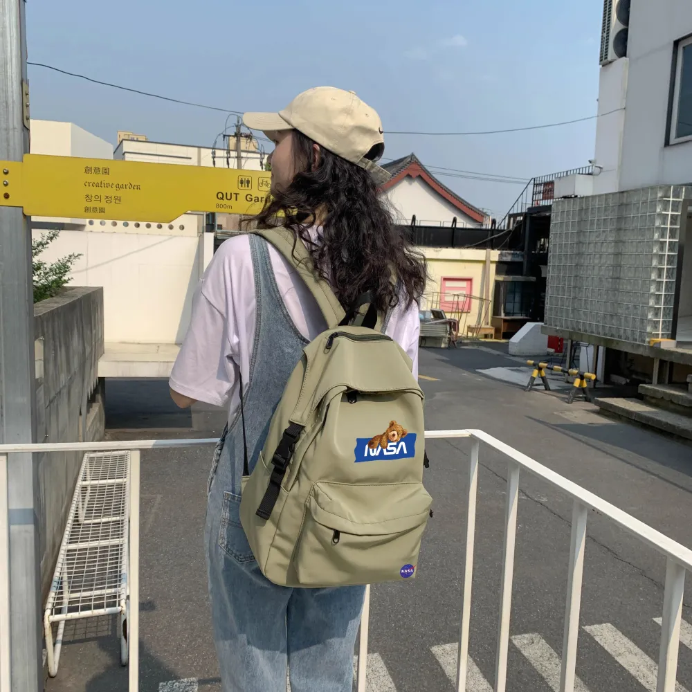 PKGoden NYNASA Backpack black Green 2