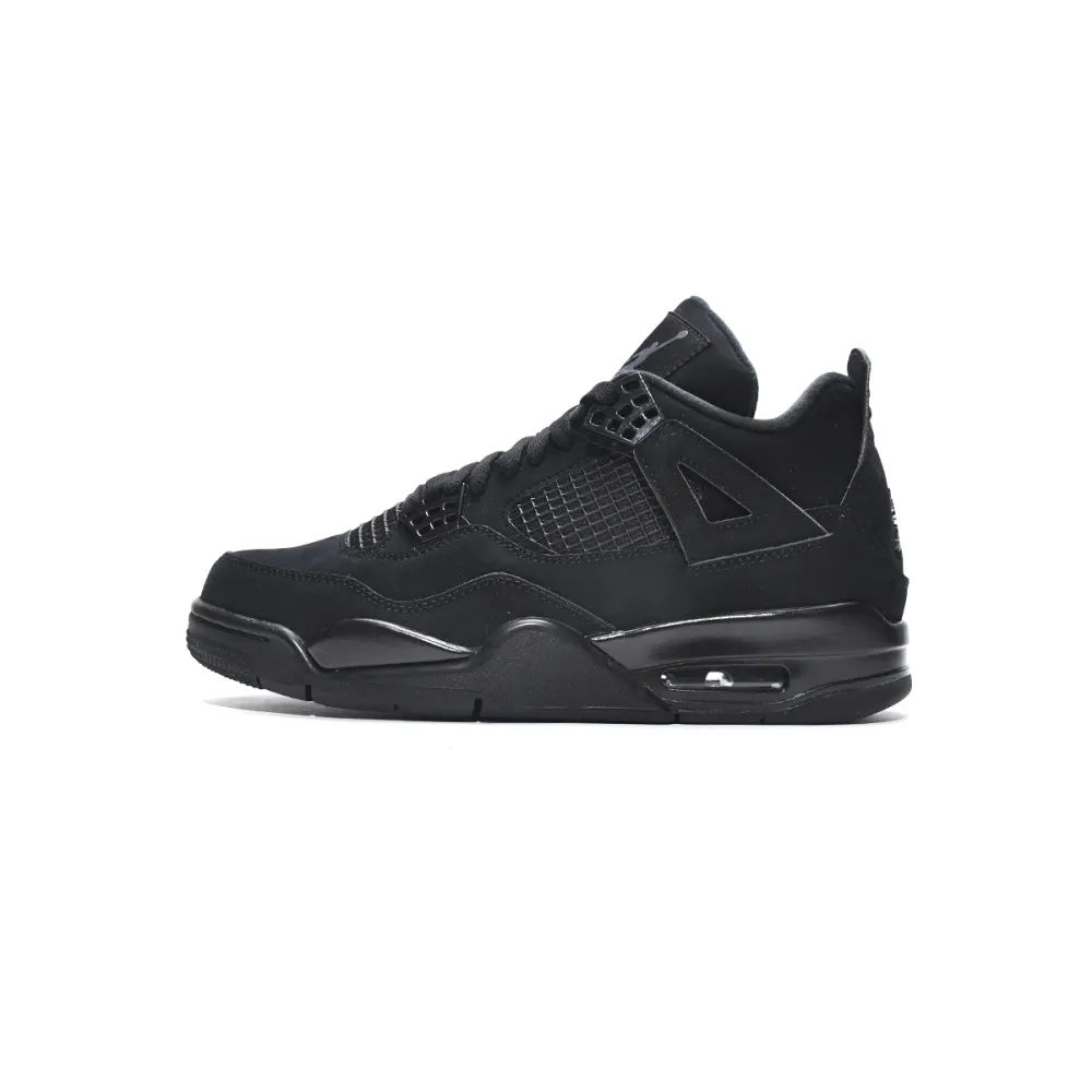 【Free Shipping】PKGoden Jordan 4 Retro Black Cat (2020) CU1110-010