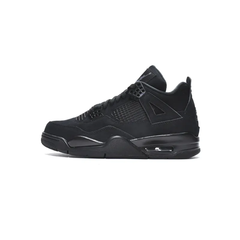 【Free Shipping】PKGoden Jordan 4 Retro Black Cat (2020) CU1110-010