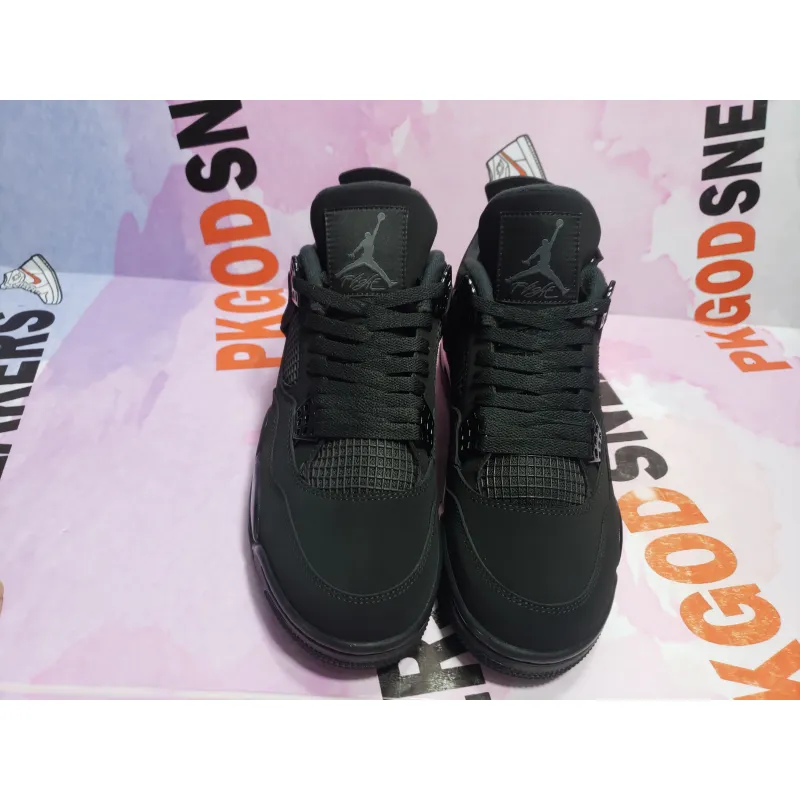 【Free Shipping】PKGoden Jordan 4 Retro Black Cat (2020) CU1110-010