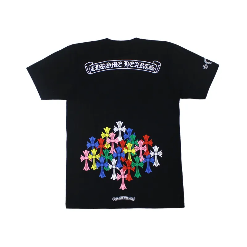 Chrome Hearts Multi Color Cross T-shirt Black