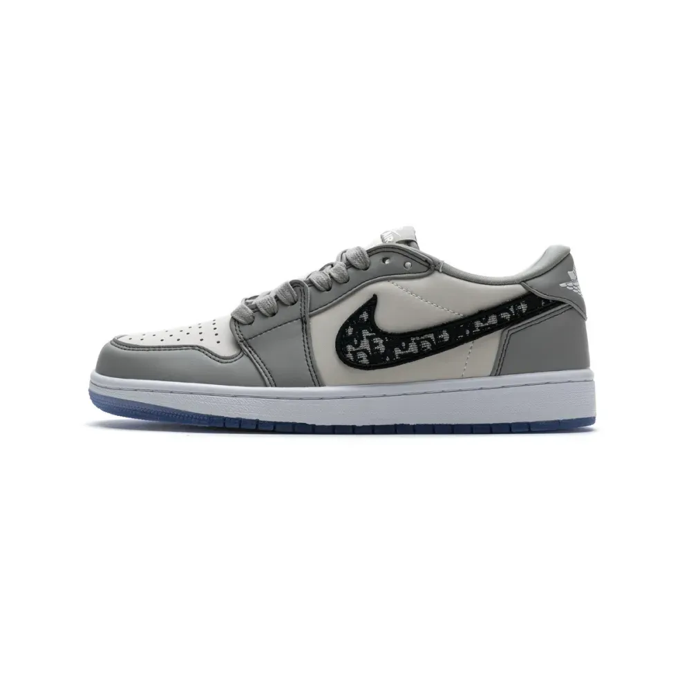 pkgoden D*or x air jordan 1 low wolf grey cn8608-002