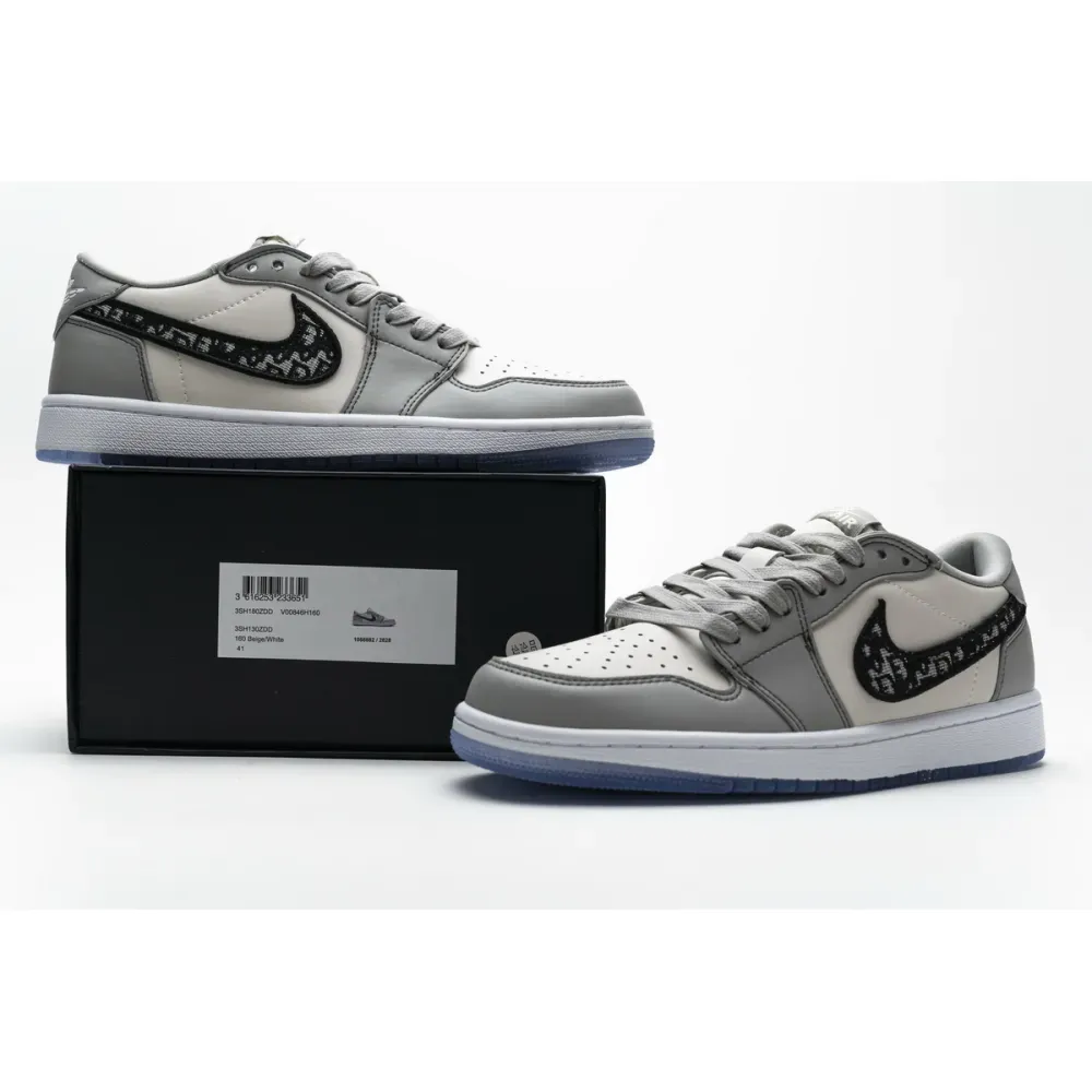 pkgoden D*or x air jordan 1 low wolf grey cn8608-002