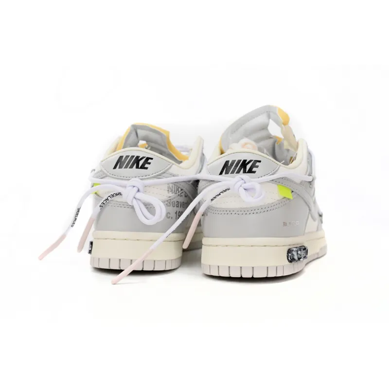 【Flash Sales】PKGoden Dunk Low Off-White Lot 49 DM1602-123