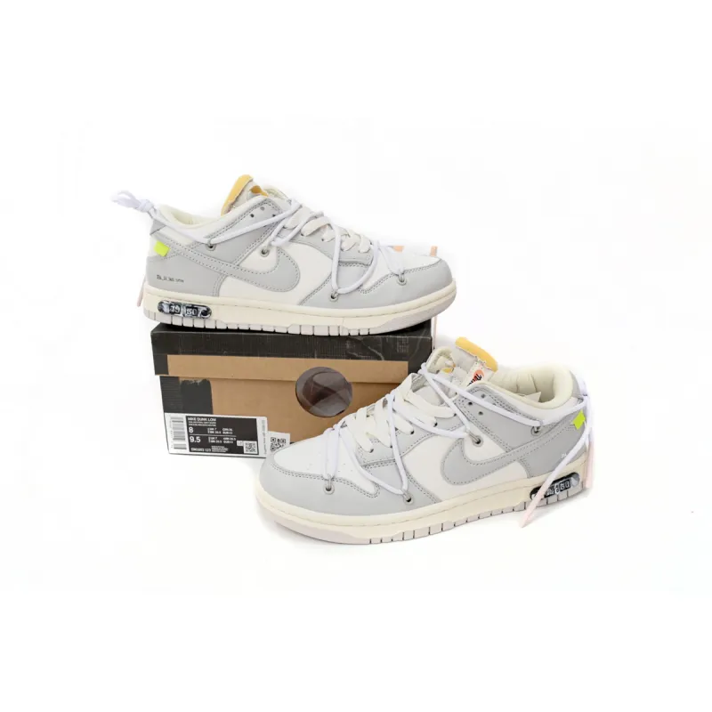 【Flash Sales】PKGoden Dunk Low Off-White Lot 49 DM1602-123