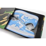 PKGoden  A Bathing Ape Bape Sta Low White Blue 1M70-191-001
