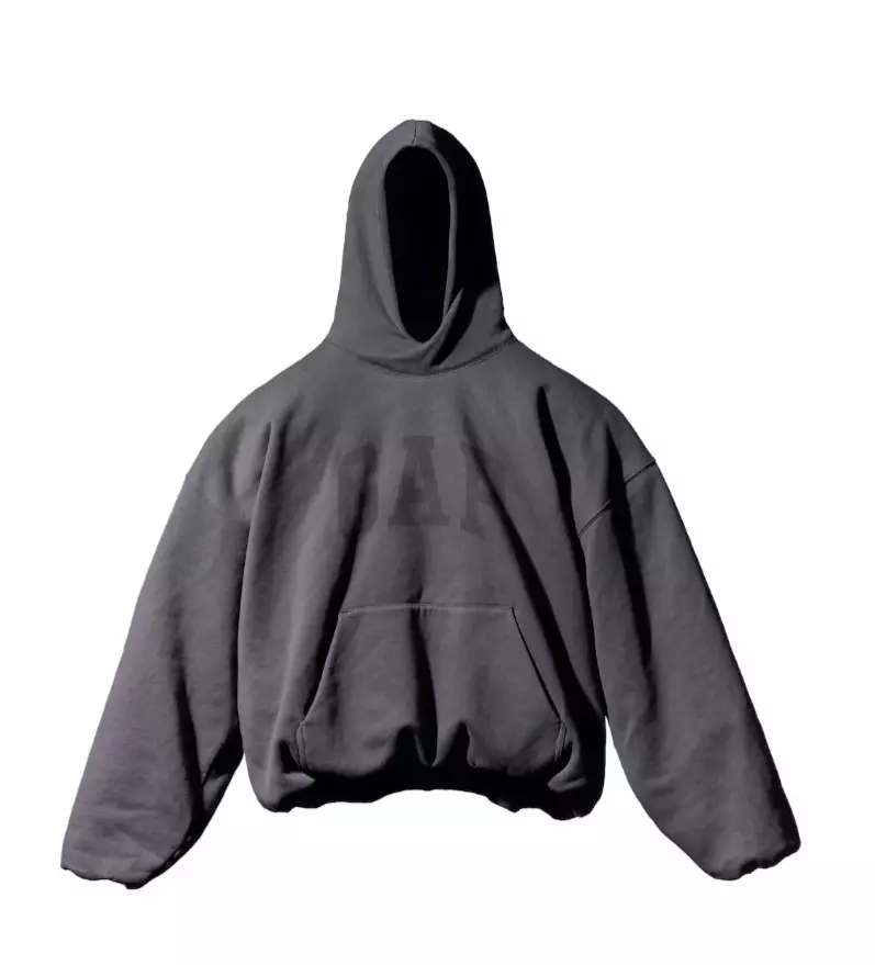 New Yeezy Gap Engineered By Balenciaga Dove Black Hoodie 