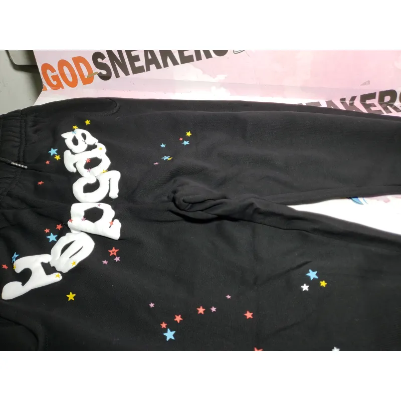 Sp5der Web Sweatpants. Black