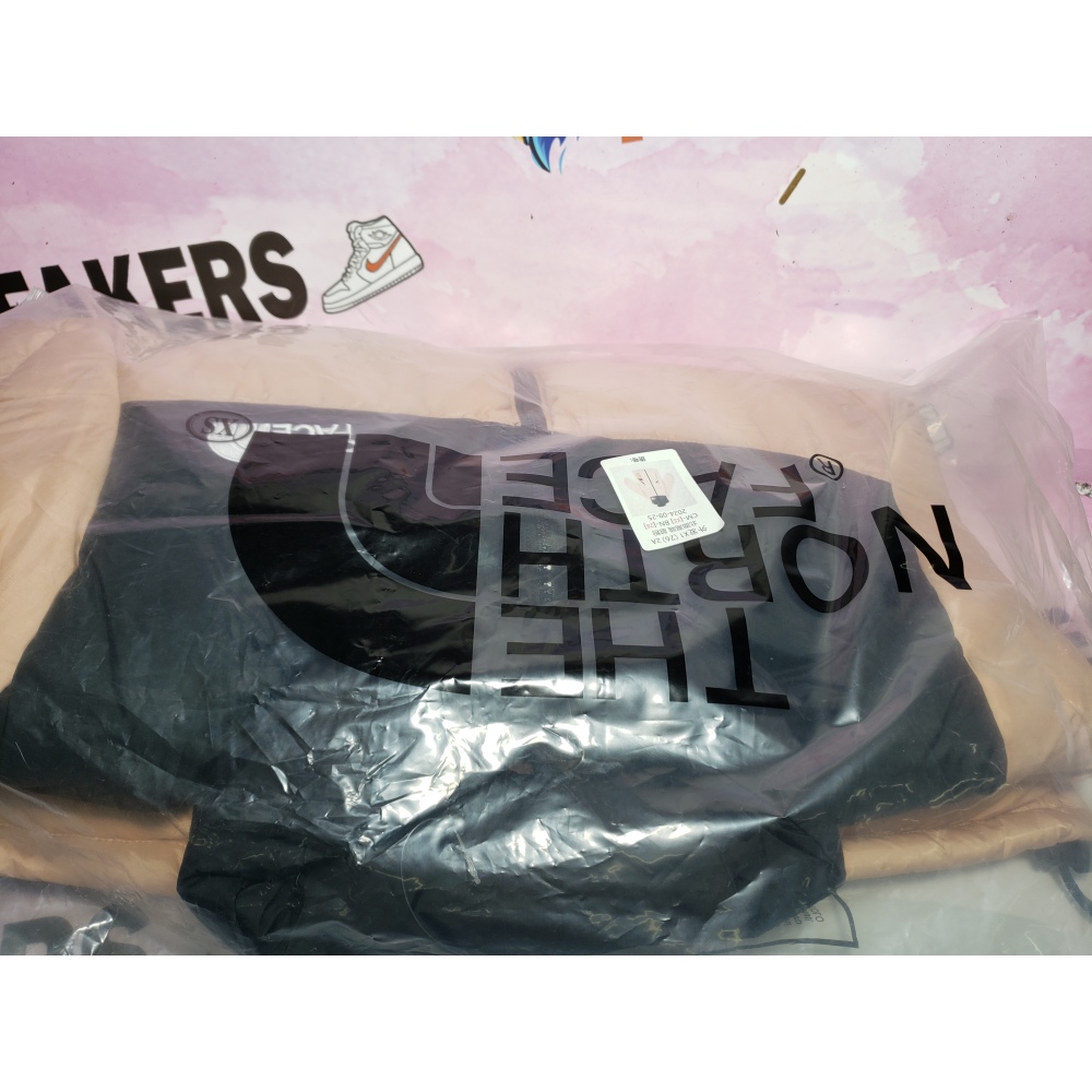 TheNorthFace Splicing White And Red Dirty Powder