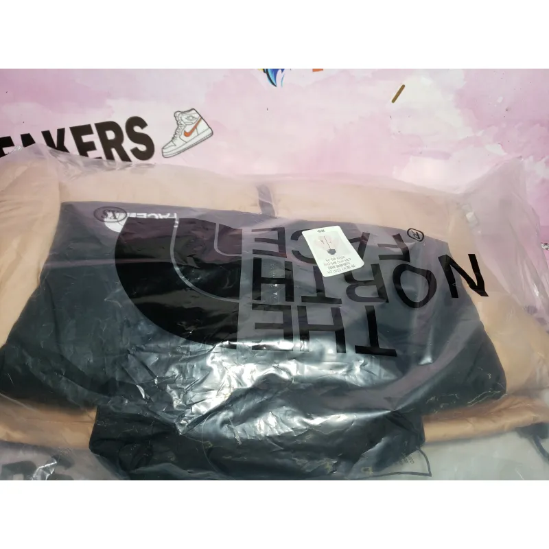 TheNorthFace Splicing White And Red Dirty Powder