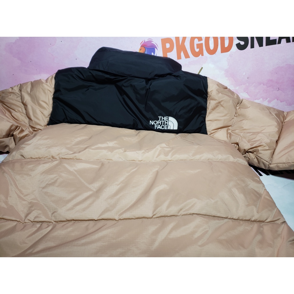 TheNorthFace Splicing White And Red Dirty Powder