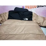 TheNorthFace Splicing White And Red Dirty Powder