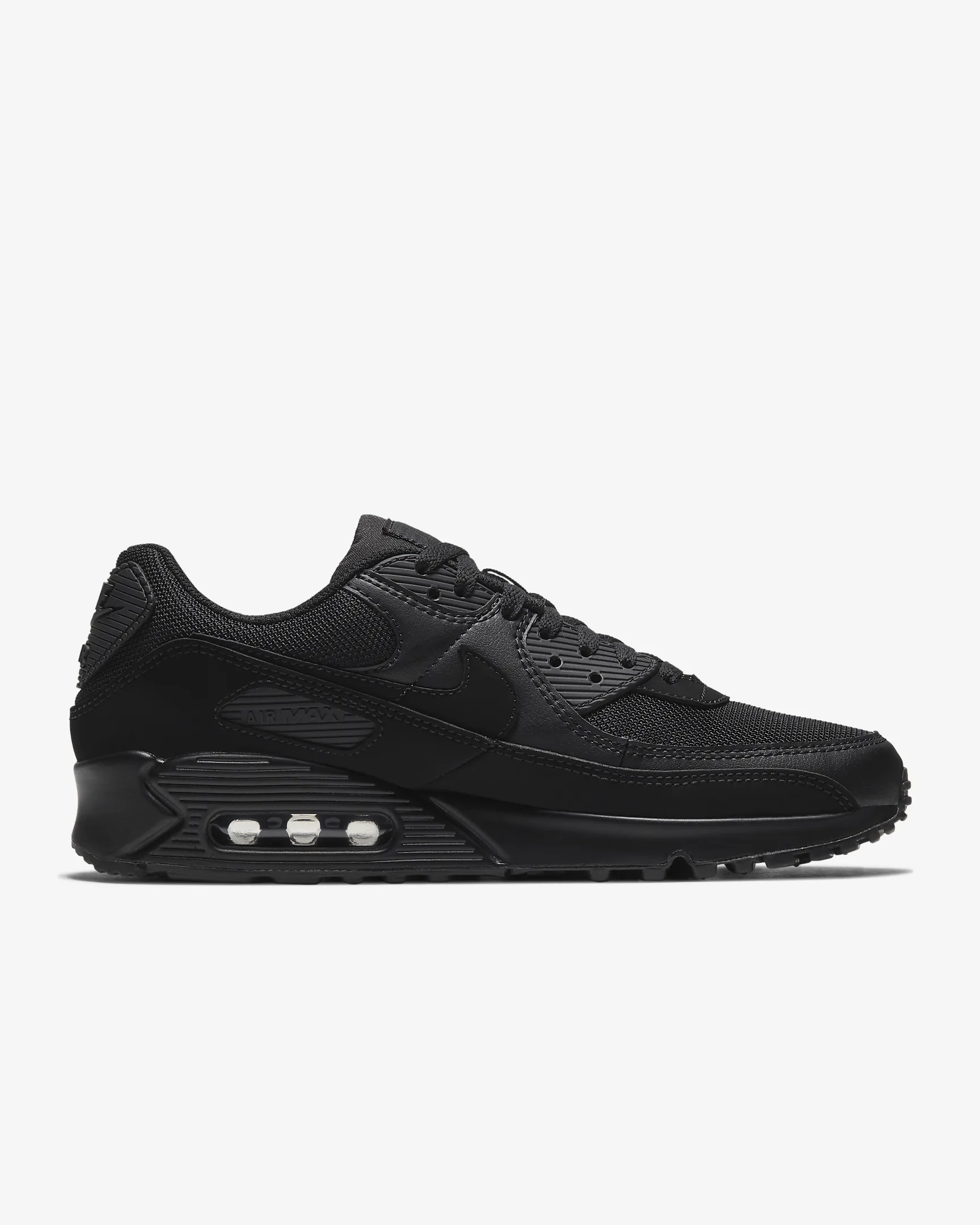 PKGoden Air Max 90 Leather Triple Black