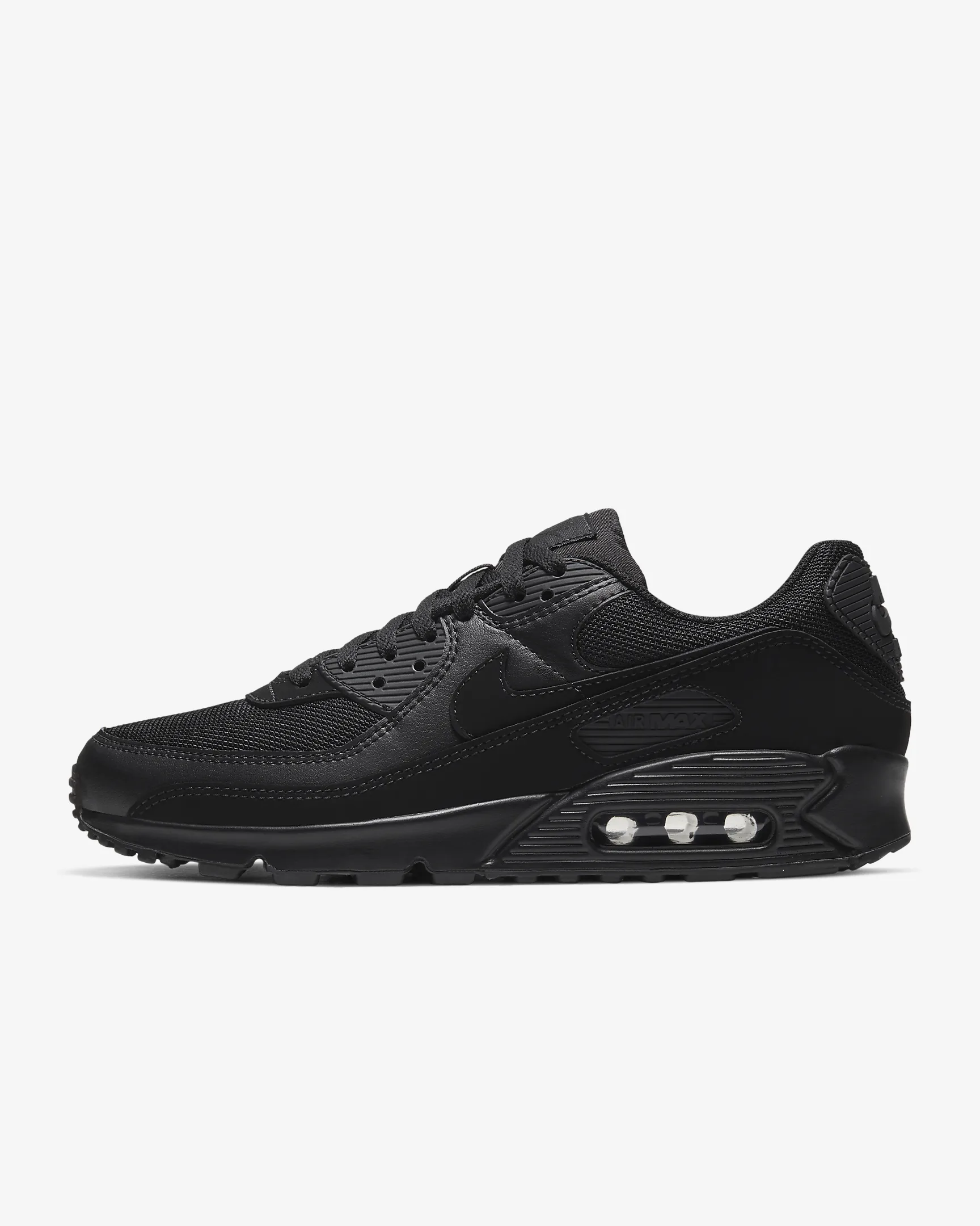 PKGoden Air Max 90 Leather Triple Black