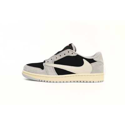 PKGoden Travis Scott x Air Jordan 1 Low White Grey Low Gang DM7866-010   01
