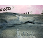 Balenciaga 23ss eroded mud-dyed distressed large damaged knife-cut Jeans
