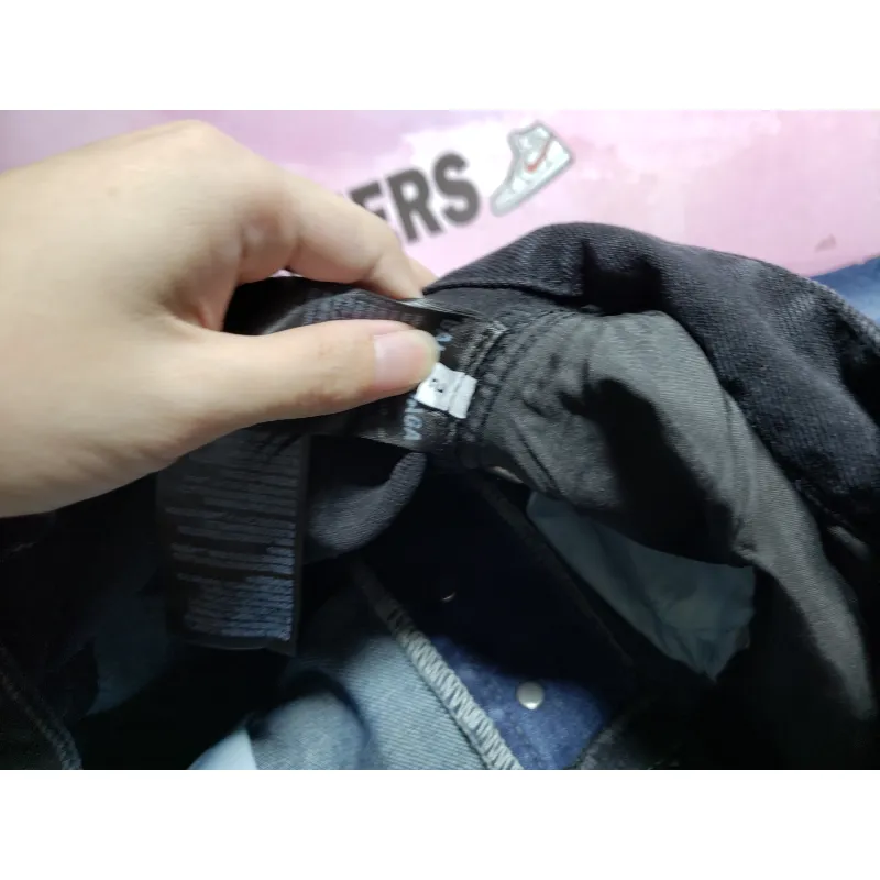 Balenciaga BLCG 24SS black and blue patchwork ripped denim Jeans
