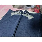 Balenciaga BLCG 24SS black and blue patchwork ripped denim Jeans