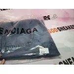 Balenciaga BLCG 24SS black and blue patchwork ripped denim Jeans