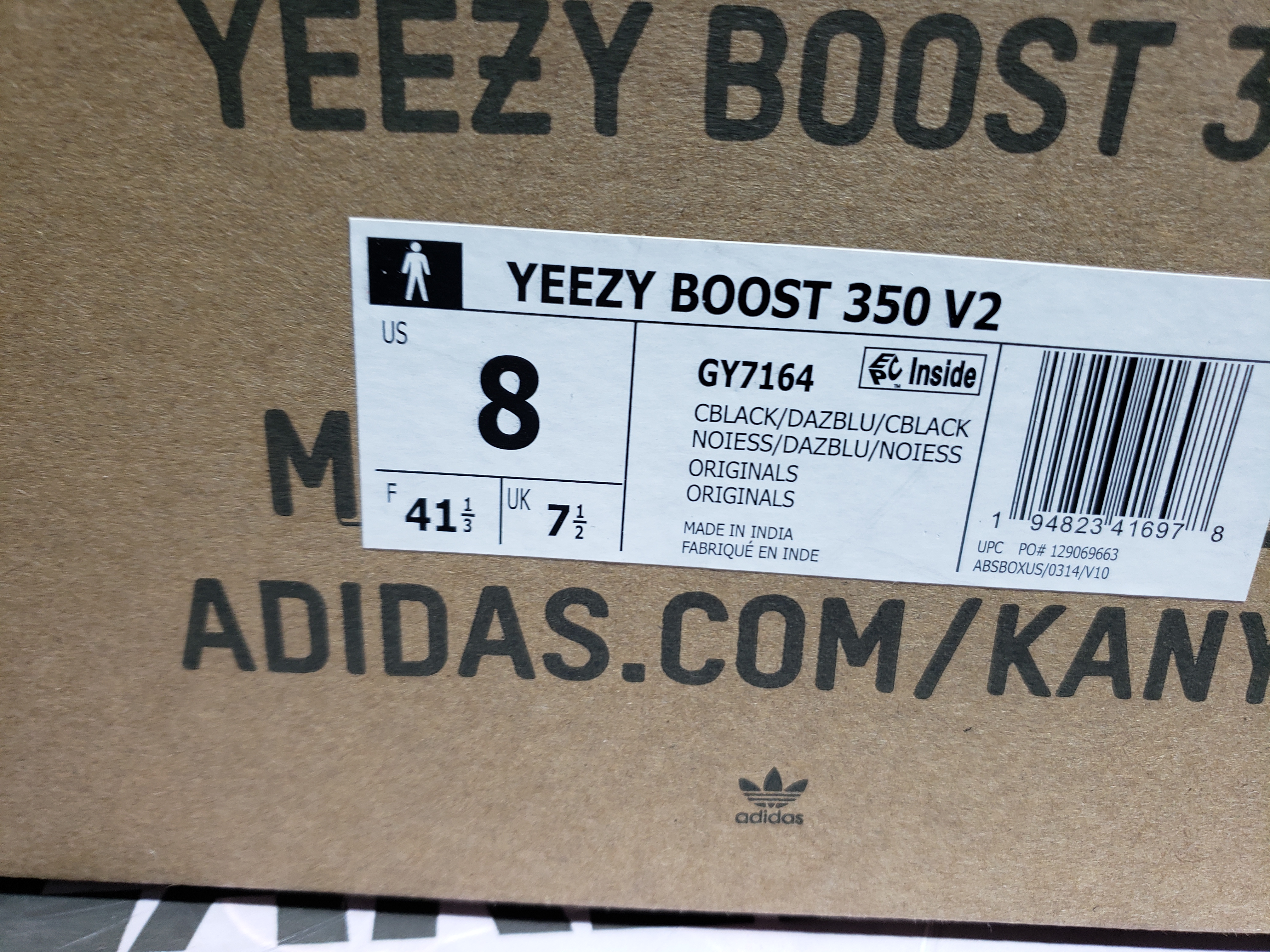 BoostMasterLin Yeezy Boost 350 V2 Dazzling Blue GY7164