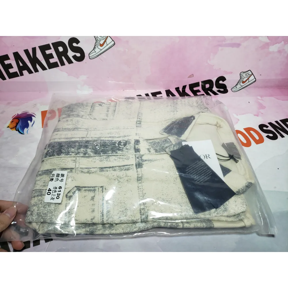 Dior 24Fw ink sketch print denim jacket