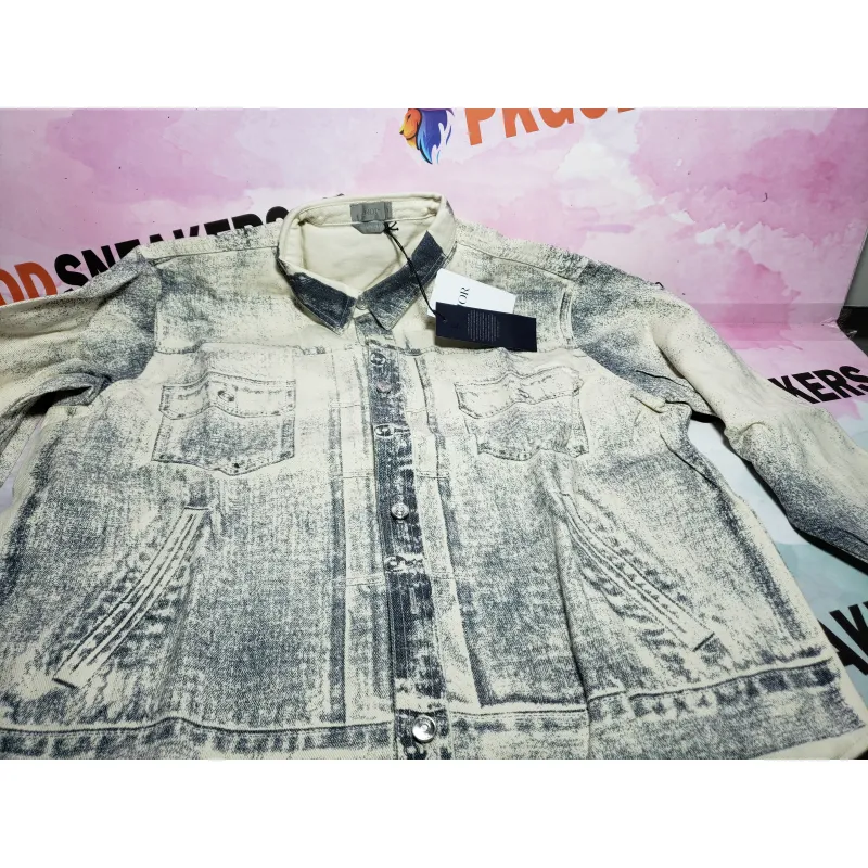 Dior 24Fw ink sketch print denim jacket