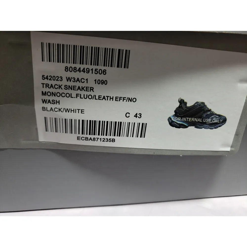Free Shipping PKGoden Balenciaga  3rd LED Tess S.Black 555032 W1GB7 1000