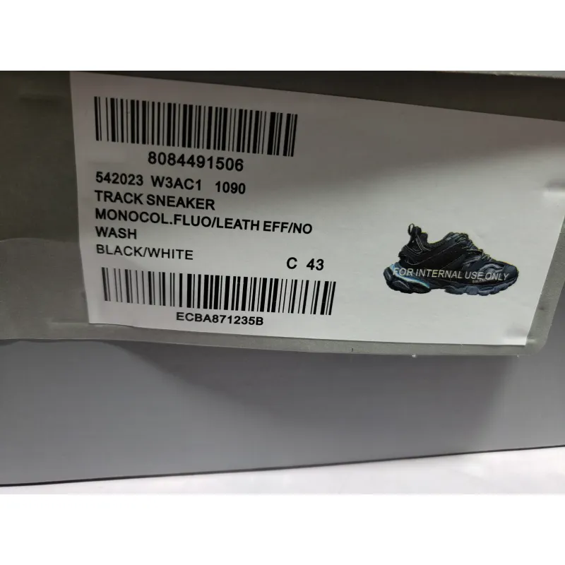 Free Shipping PKGoden Balenciaga  3rd LED Tess S.Black 555032 W1GB7 1000