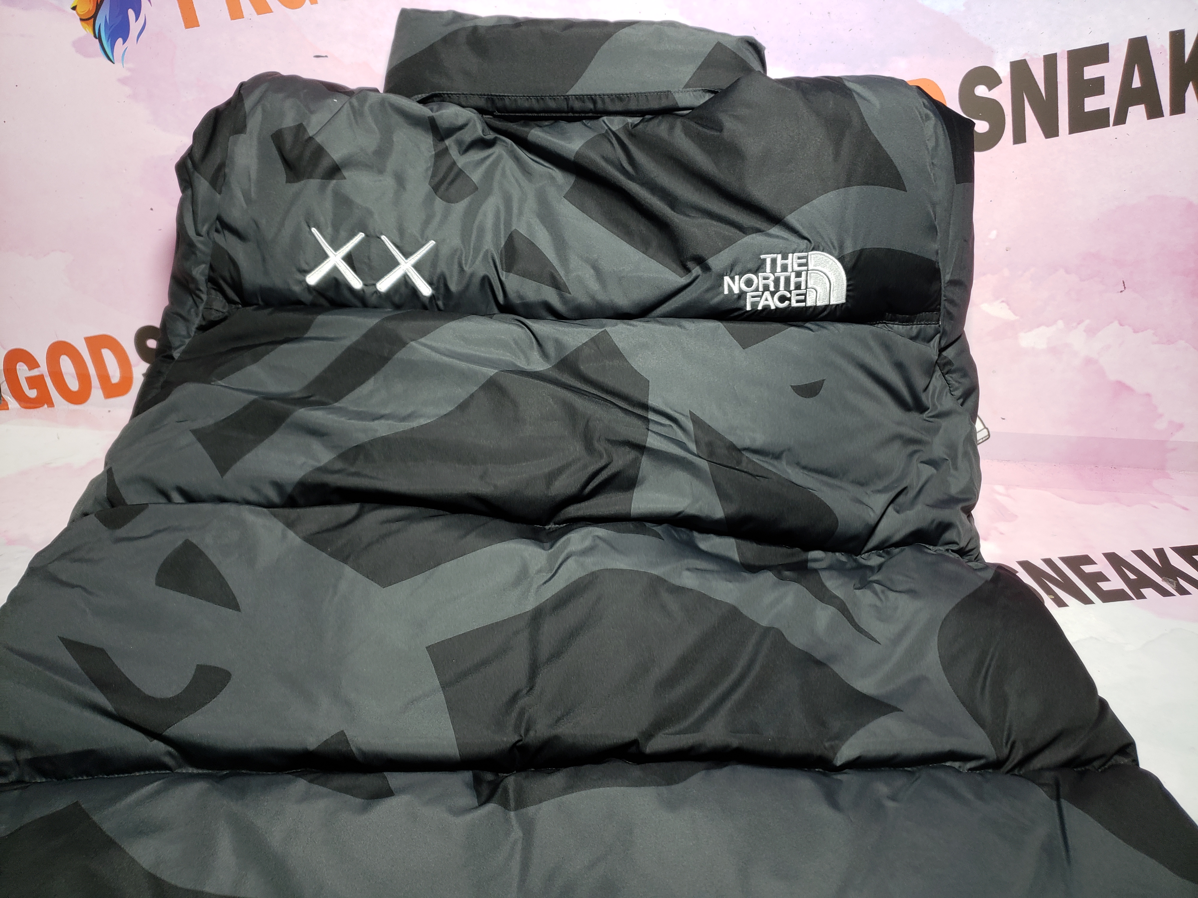 TheNorthFace Splicing White And XX black