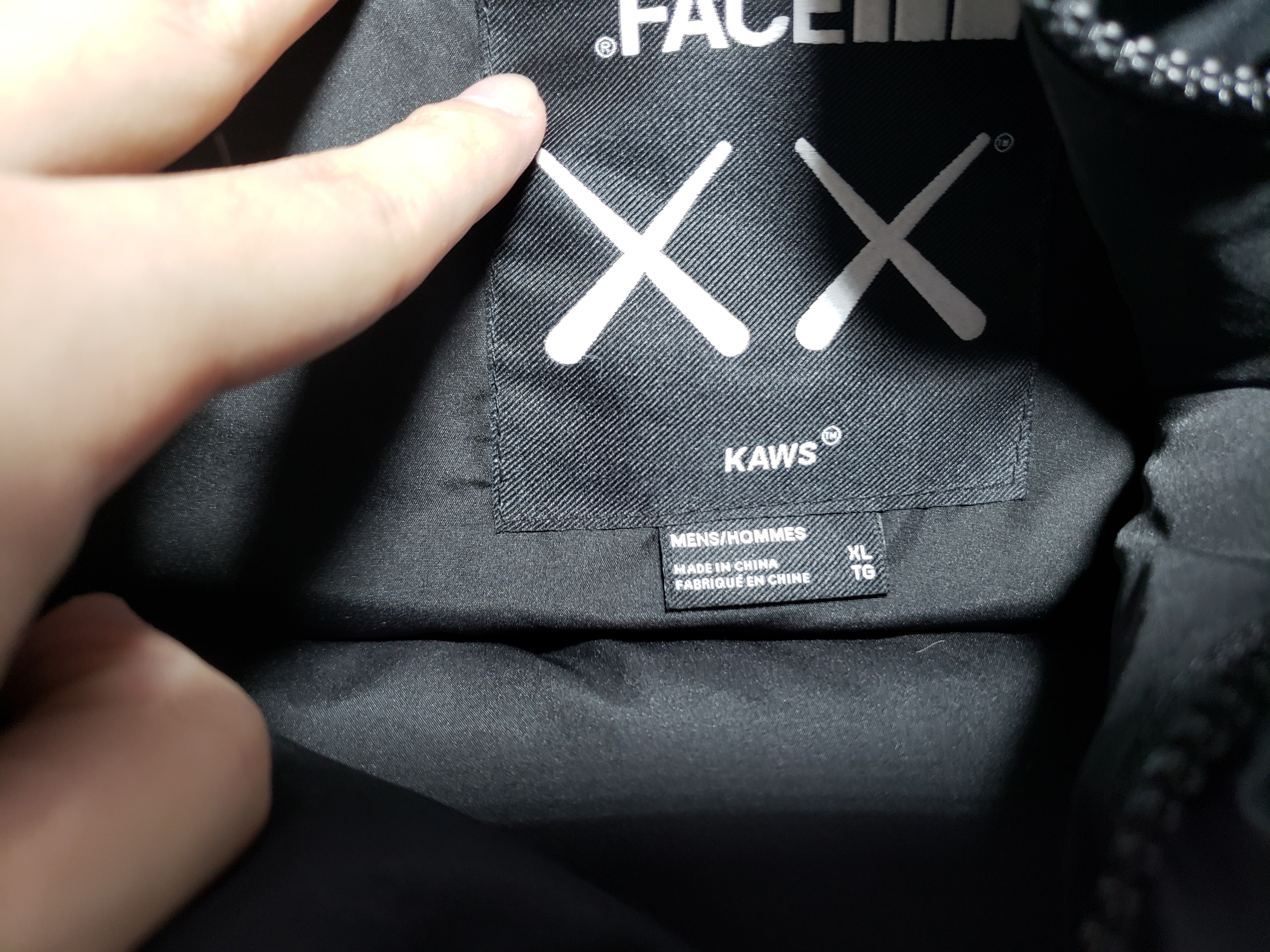 TheNorthFace Splicing White And XX black