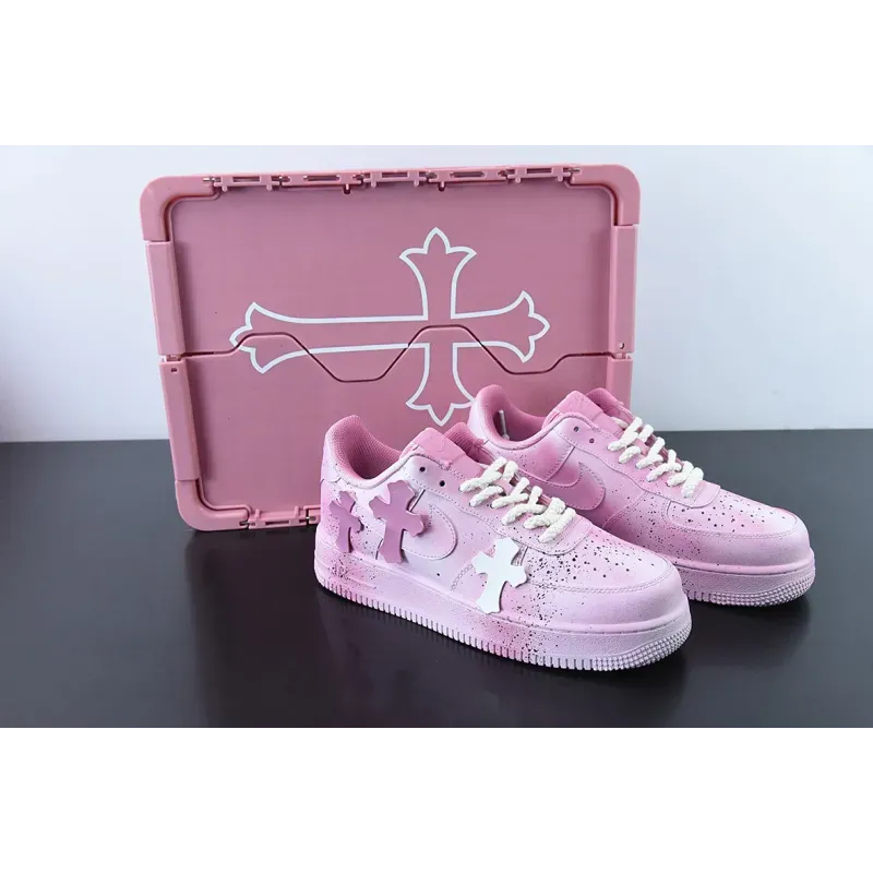 PKGoden Chrome Hearts x Air Force 1 Low pink
